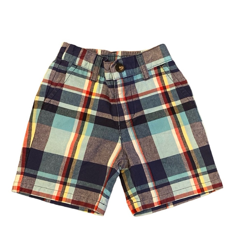 Janie and Jack Boy Plaid Shorts